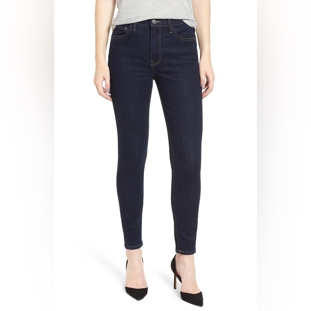Current Elliott The Stiletto High Waist Ankle Skinny Jeans Dark Wash 26